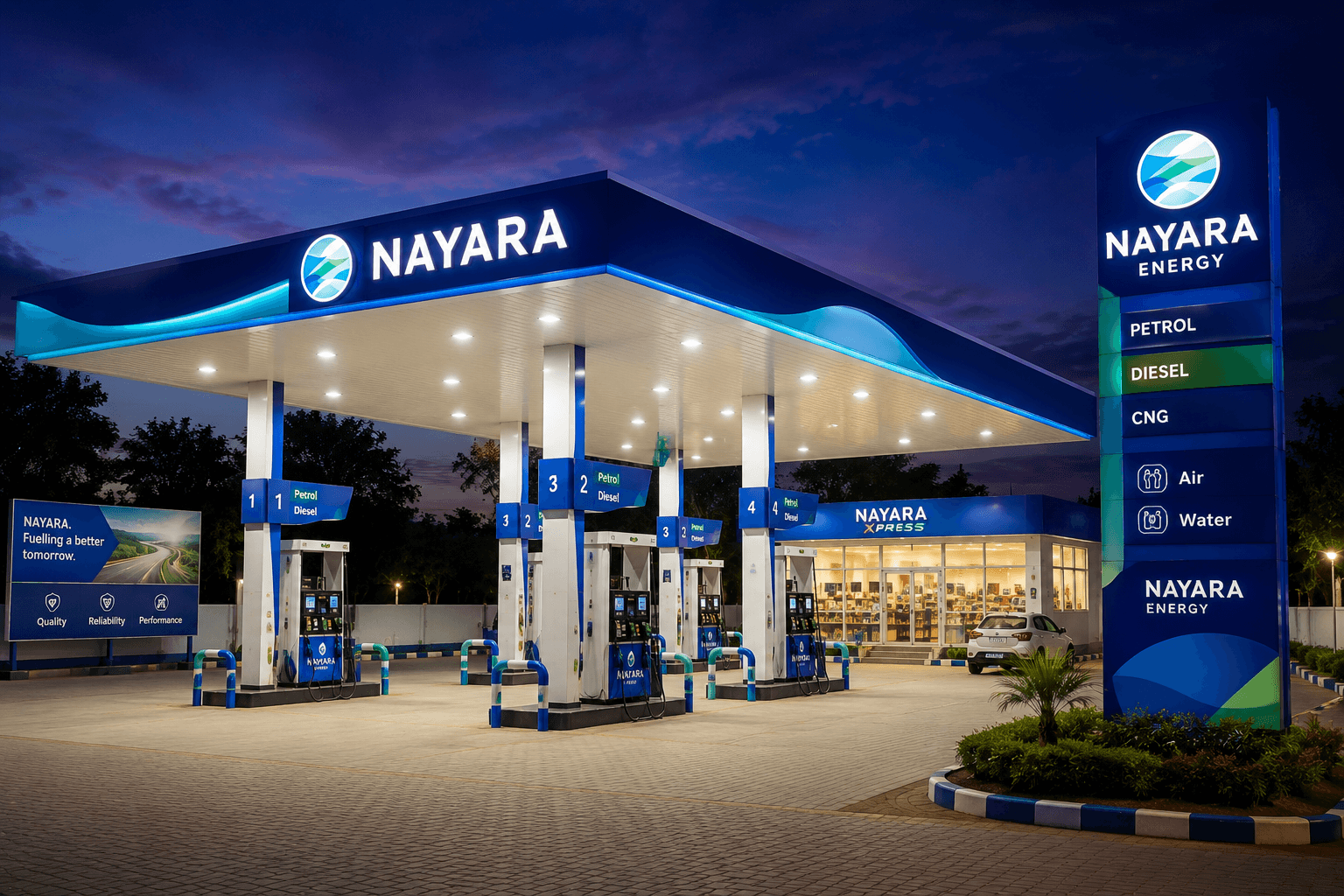 Nayara Energy — Fuel Station Roofing Project